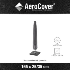 AeroCover Parasolhoes H 165 X 25/35 Cm -Goedkope Tuin Pure Winkel aerocover parasolhoes antraciet h165x25 35cm 1000x1000 621e0db844f24 l