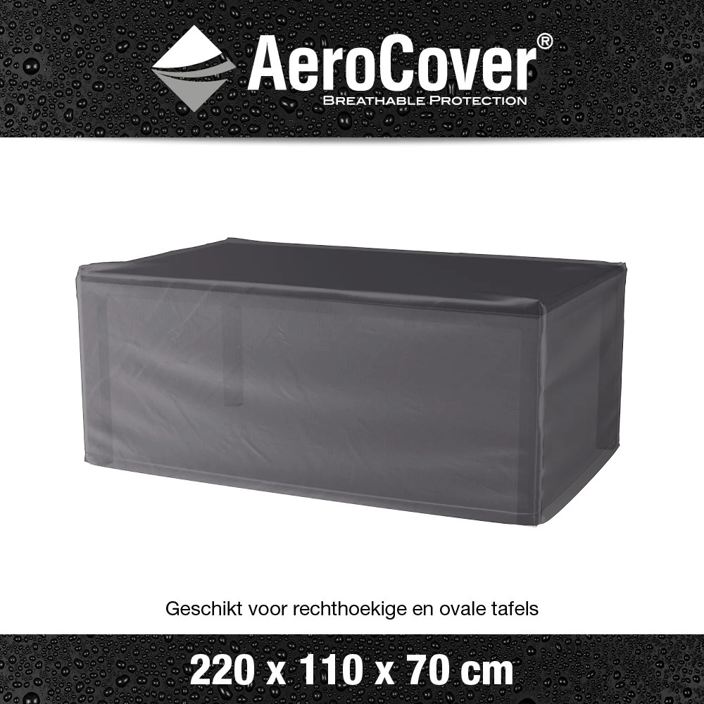 AeroCover Tuintafelhoes 220 X 110 X 70 Cm 3 AeroCover Tuintafelhoes 220 X 110 X 70 Cm - Afbeelding 3