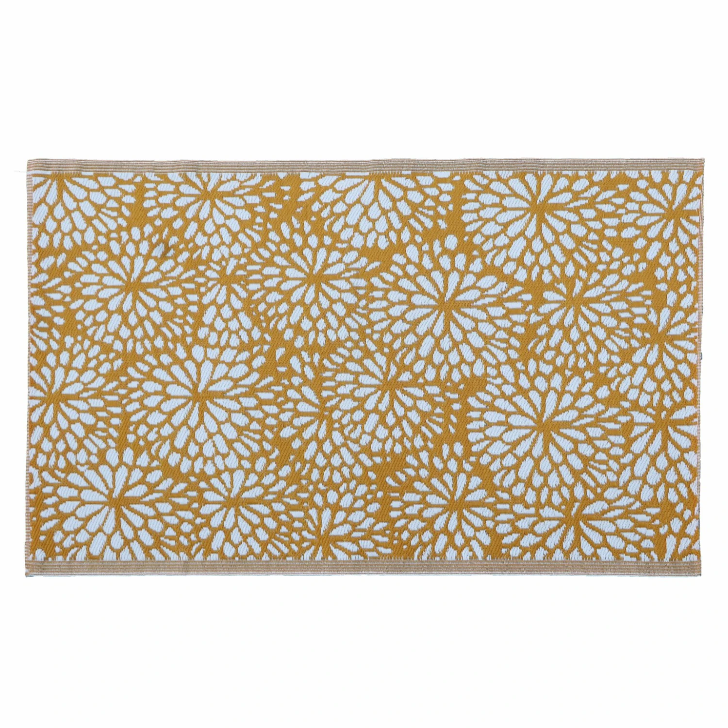 Buitenkleed Flower Geel/Groen - 120 X 180 Cm 1 Buitenkleed Flower Geel/Groen - 120 X 180 Cm