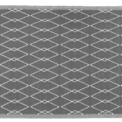 Buitenkleed MESH Dark Grey / White - 180 X 120 Cm