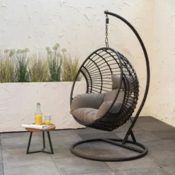 London Hang-ei Wicker Zwart - 129 X 105 X 186 Cm -Goedkope Tuin Pure Winkel london hang ei wicker zwart 129 x 105 x 186 cm 1181x944 623468a1b4ccf l