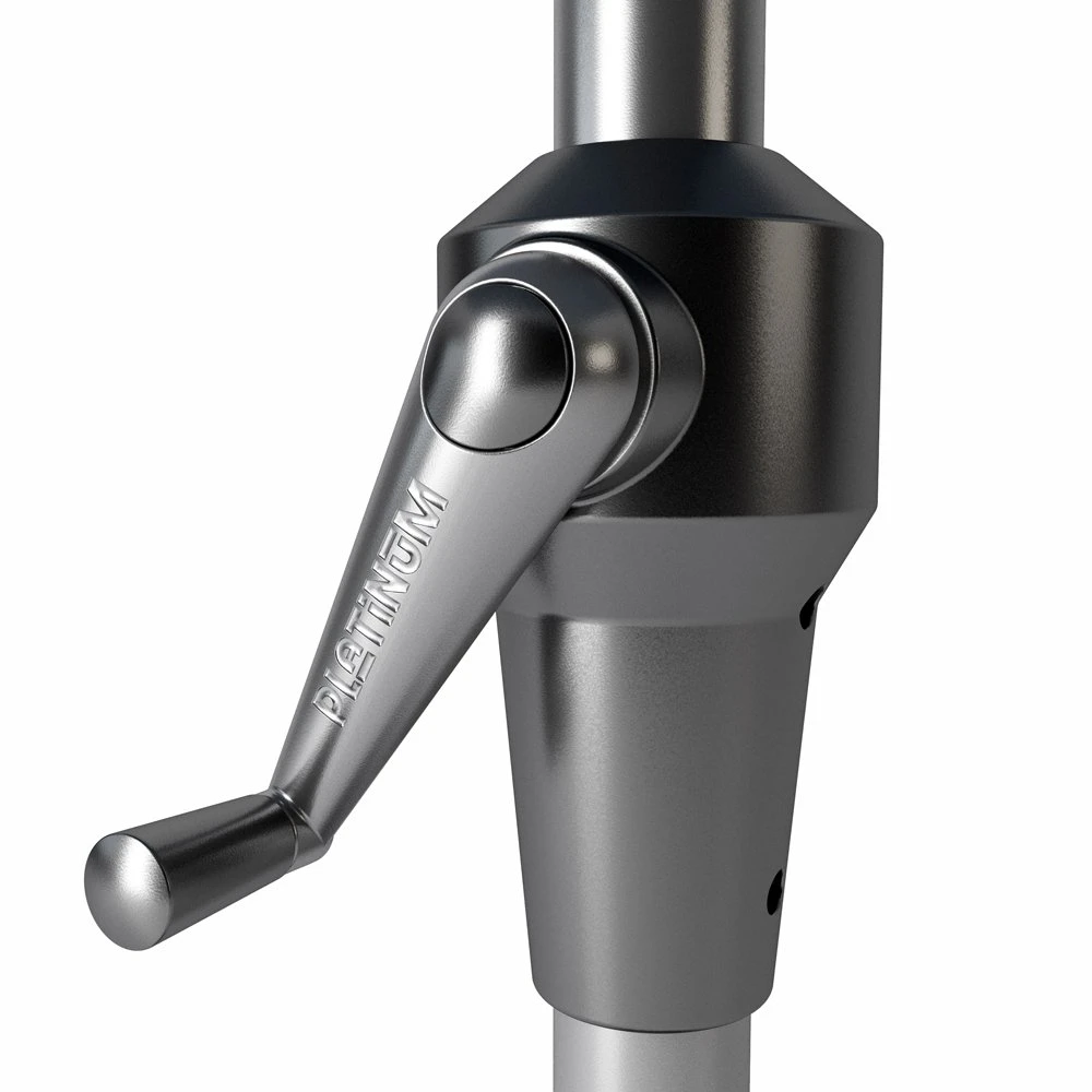 Platinum Middenstokparasol Riva Ø 350 Cm Zwart 2 Platinum Middenstokparasol Riva Ø 350 Cm Zwart - Afbeelding 2