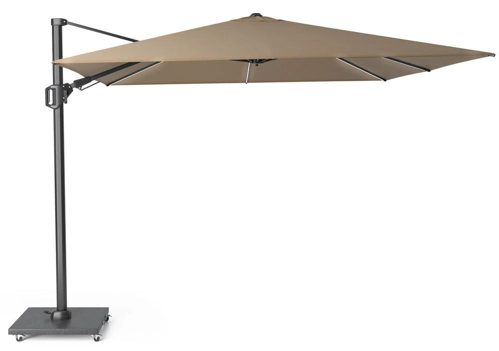 Platinum Zweefparasol Challenger T² 300 X 300 Cm Taupe 1 Platinum Zweefparasol Challenger T² 300 X 300 Cm Taupe