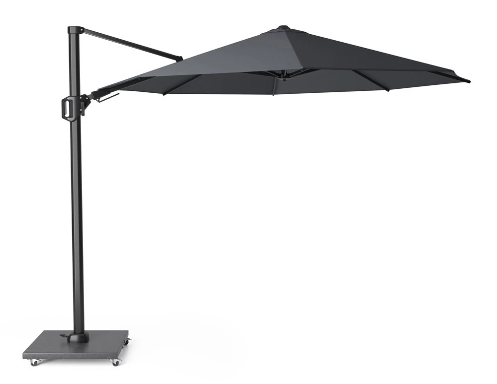 Platinum Zweefparasol Challenger T² Ø 350 Cm Antraciet 1 Platinum Zweefparasol Challenger T² Ø 350 Cm Antraciet