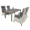 Royal Seasons COSTA DINING Tuinset Met 4 Stoelen