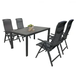 Royal Seasons LA PALMA Dining Set Met 4 Stoelen